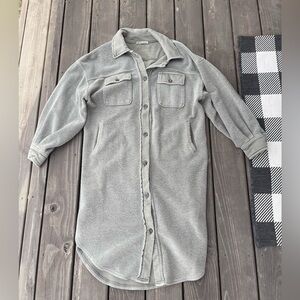 Free People Long Ruby Jacket with Pockets
Casual Relaxed Shacket